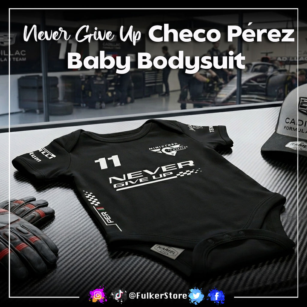 Baby Bodysuit – “Never Give Up” Checo Pérez